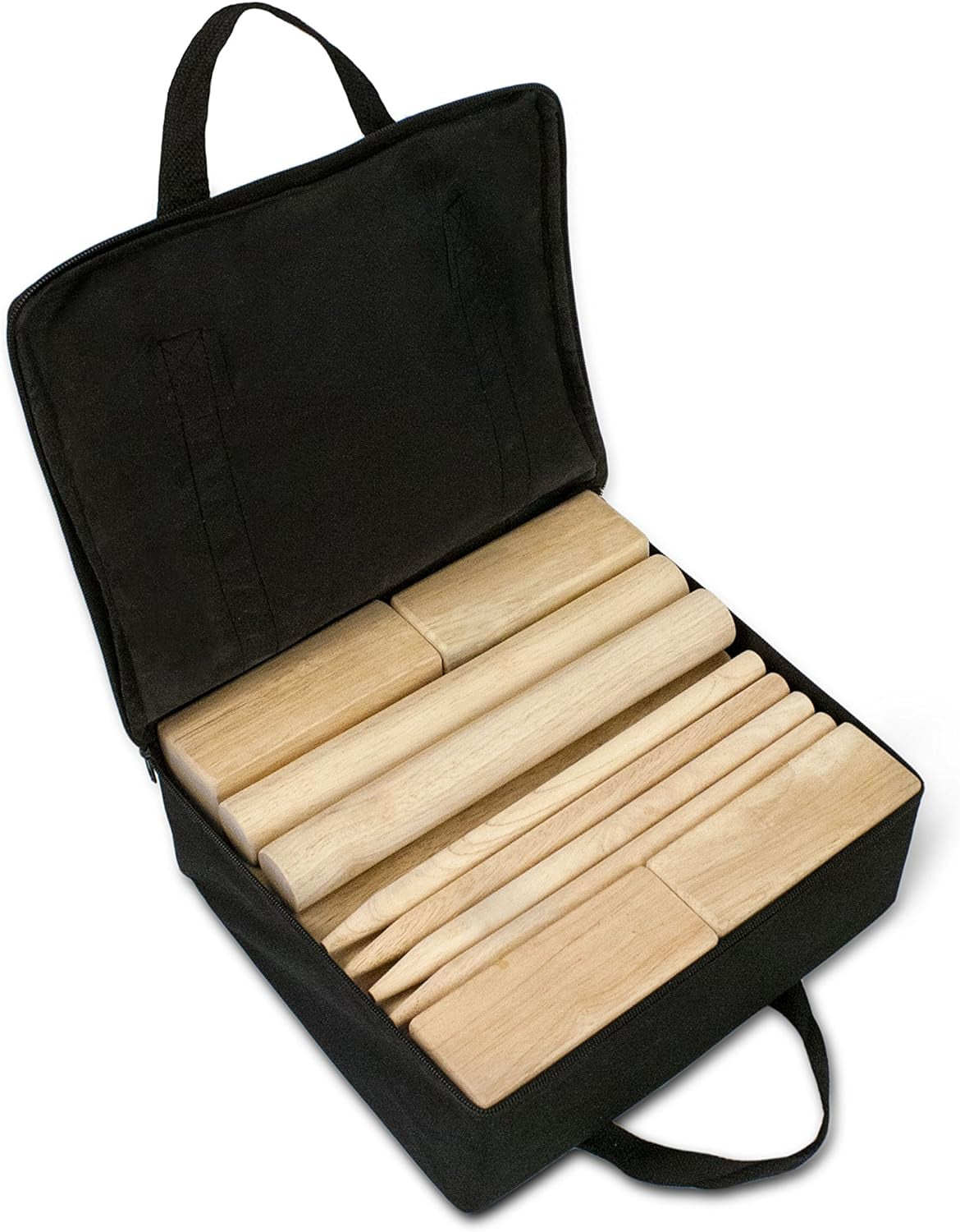 Kubb Premium Size Outdoor Tossing Game with Carrying Case, Instructions, and Boundary Markers
